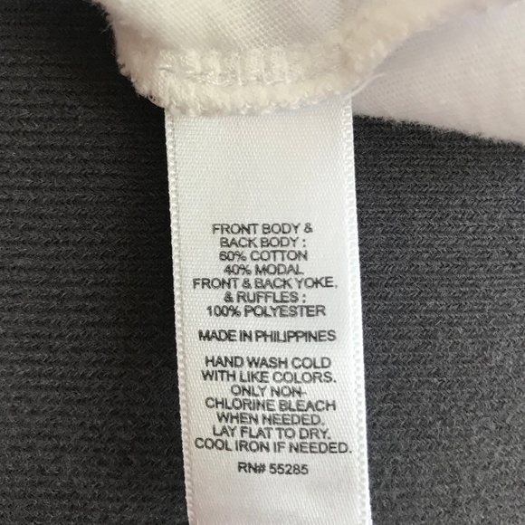 *4/$20* Express Layered Ruffle/Sheer White Top - Picture 7 of 7